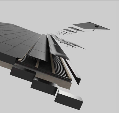 solar tiles 3d